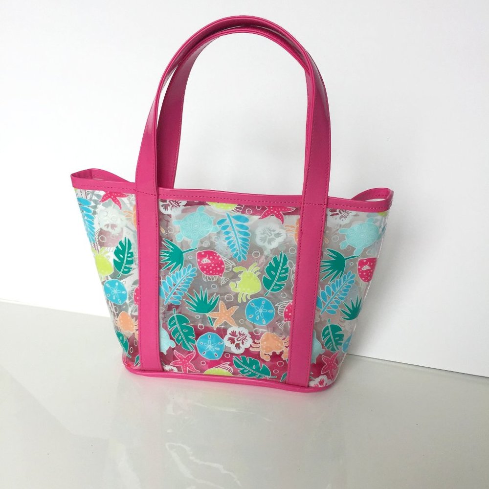 Gymboree Clear Tote Bag with Aquatic Print